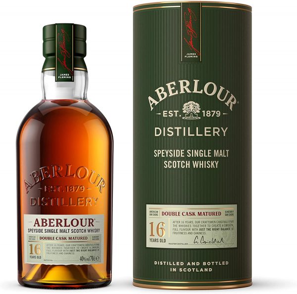 Aberlour 16 Years Single Malt Scotch Whisky (Double Cask Matured), 70cl with Gift Box