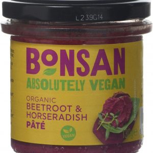 Bonsan Organic Vegan Beetroot Horseradish Pate, 130g x Pack of 6