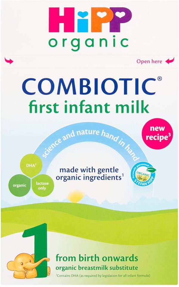 HiPP Organic 1 from Birth Onwards First Infant Milk 800g (Case of 2)