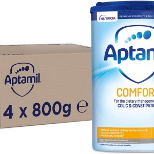 Aptamil Comfort Baby Milk Powder Formula, from Birth, 800g (Pack of 4)