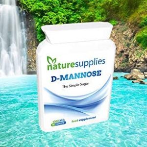 D-mannose Tablets 1000mg - Coated Tablet Easy to Swallow Longer Shelf Life 50 Pack - Suitable for Vegetarians and Vegans, A Premium Mannose Supplement from Naturesupplies
