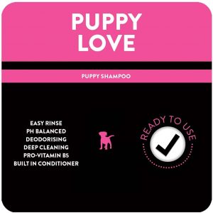 Animology Puppy Love Shampoo | For a Healthy Well Developed Puppy Coat | Easy Rinse Formula | Balanced pH and Deep Cleaning Effect for Sensitive Skin | Built in Conditioner | Ready to Use | 5 L