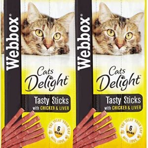 Webbox Cat Treat Chicken & Liver Sticks 6 Pack 30g