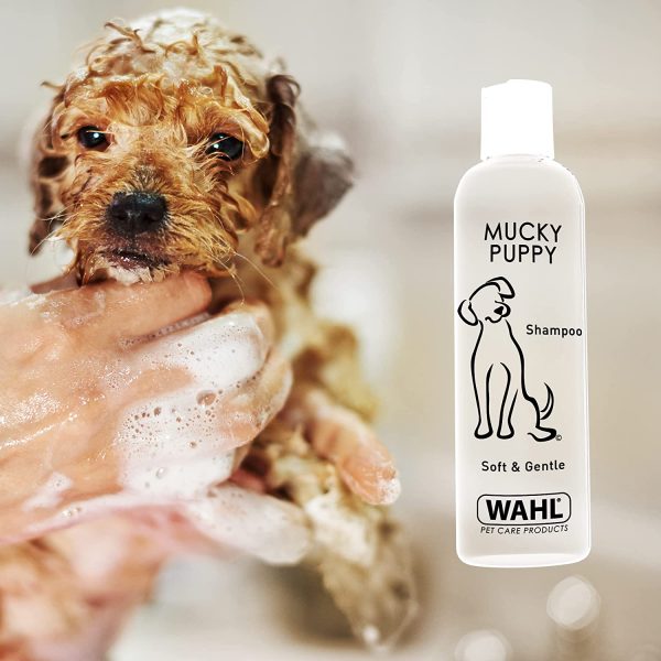 Wahl Mucky Puppy Shampoo, Dog Shampoo, Shampoo for Pets, Gentle Pet Friendly Formula, Sensitive Skin, Shampoo for Young Animals, Ready-to-Use, Remove Dirt.