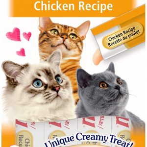 INABA Churu Sticks - Lickable Cat Treats To Feed From Hand - Delicious And Healthy Snack for Cats - Chicken Orange