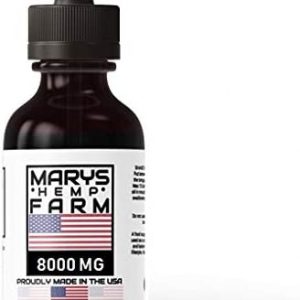 Marys HempFarm Premium Hemp Natural Oil, High Strength Advanced Formula from USA (8000MG/30ML)