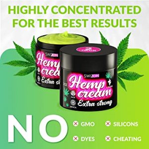 Hemp Cream for Knees, Neck, Joints, Shoulders, Back, Feet - Fast-Acting Muscle Cream with Hemp and Emu Oil, Arnica, Aloe, Turmeric - American Quality - for All Skin Types, (2 Ounce (Pack of 2))