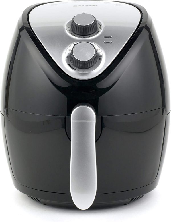 Salter EK2818 3.2L Personal Air Fryer With Hot Air Circulation, 1300W, 30-Minute Timer, 7 Presets, Removable Non-Stick Basket, Cook with Less Oil, Small Household & Student Fryer