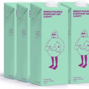 Minor Figures - Everyday Oat Milk Light with Calcium and Vitamins, 1 Litre x 6 Cartons, Dairy Free & Vegan, No Added Sugar, Long Life