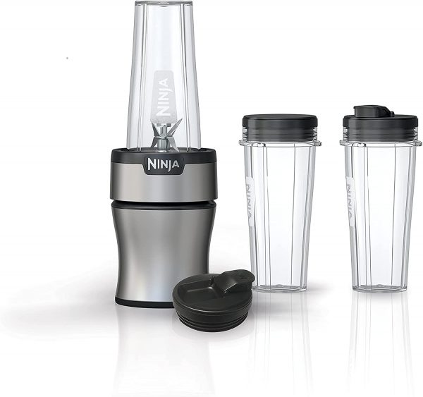 Ninja BN301 Nutri-Blender Plus Compact Personal Blender, 900-Peak-Watt Motor, Silver