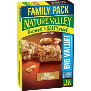 Nature Valley Granola Bars, Sweet and Salty Nut, Peanut Granola Bars, 18.5 oz, 15 ct