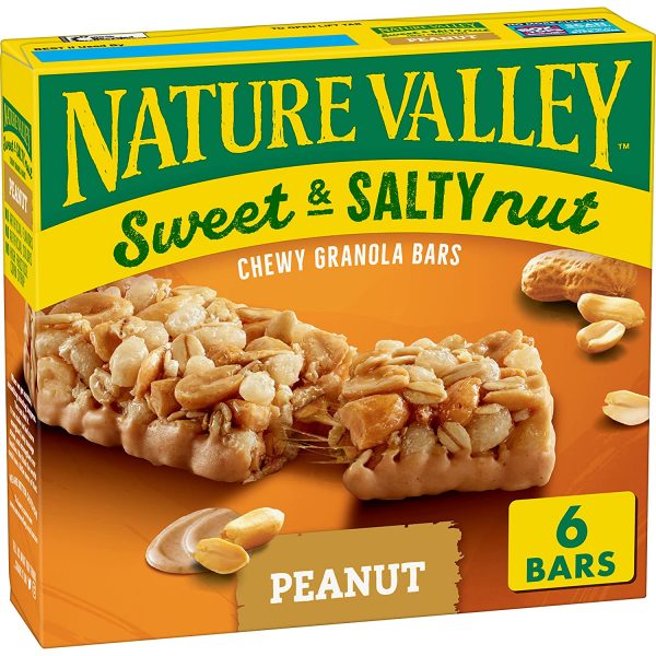 Nature Valley Granola Bars, Sweet and Salty Nut, Peanut, 1.2 oz, 6 ct (Pack of 8)