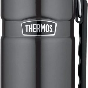 Thermos Stainless King Flask, Gun Metal, 1.2 L 9.4 x 10.5 x 31 cm