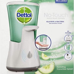 Dettol - No Touch System with Cucumber Refill Kit + 5 Cucumber No Touch Refill Soaps 250ml