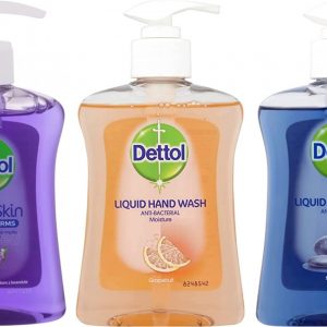 Dettol Handwash Set 3 x 250 ml Antibacterial Liquid Hand Wash Cleanse, Moisture & Revitalise. Fragrances: Sea Mineral, Grapefruit & Lavender