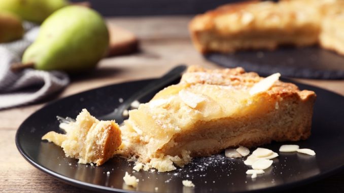 pear and almond tart