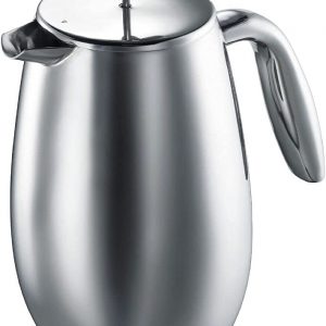 Bodum Columbia Double Wall Coffee Maker, Stainless Steel - 4-Cup (0.5 L), Shiny