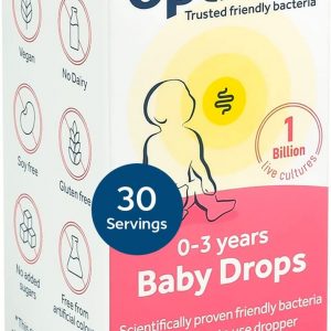 Optibac Probiotics Baby Drops - Vegan Digestive Supplement for Newborn Babies & Infants, 1 Billion Bacterial Cultures - 30 Day Supply