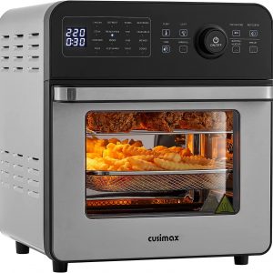 CUSIMAX Air Fryer Oven, 14.5L Digital Air Fryer for Home Use, 16-in-1 Countertop Convection Oven with LED Touchscreen, for Fryer Dehydrate Rotisserie Bake...