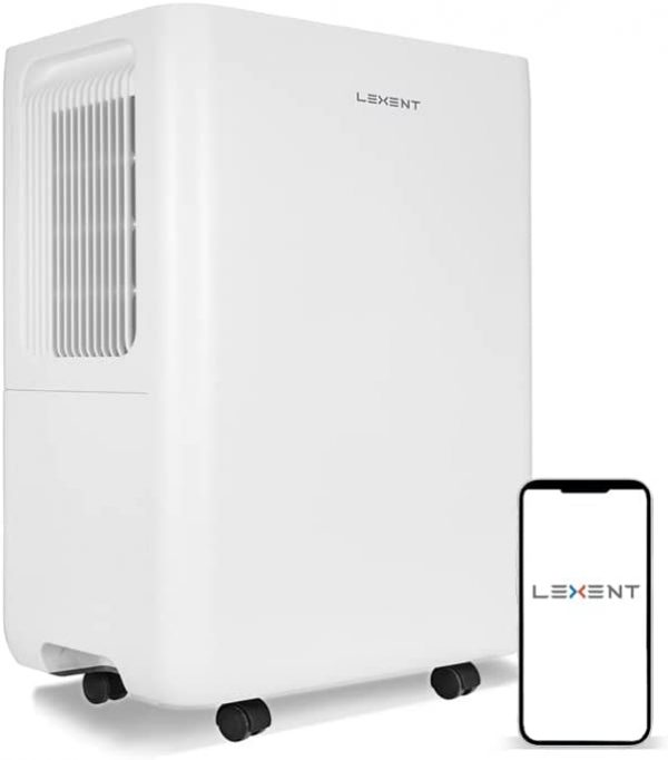LEXENT MEVAGISSEY 24L UVC Air Purifying Dehumidifier, Low Energy, Prevents Condensation, Damp & Mould. Reduces Allergens, Odours and Gases, Effectively...