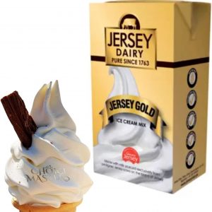 Ice Cream Mix - Soft Serve - Jersey Gold Ice Cream Mix- Superior Creamy Taste - Use At Home or Commercially - 1L