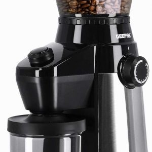Geepas Conical Burr Coffee Grinder, Adjustable Electric Coffee Grinder with 15 Precise Grind Settings – 350g Capacity, Burr Mill for Drip Percolator French...