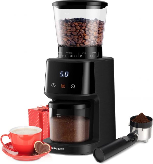 SHARDOR Conical Burr Coffee Grinder Electric, 31 Precise Grind Settings Coffee Bean Grinder for Espresso/Drip/Pour Over/Cold Brew/French Press, LCD Screen...