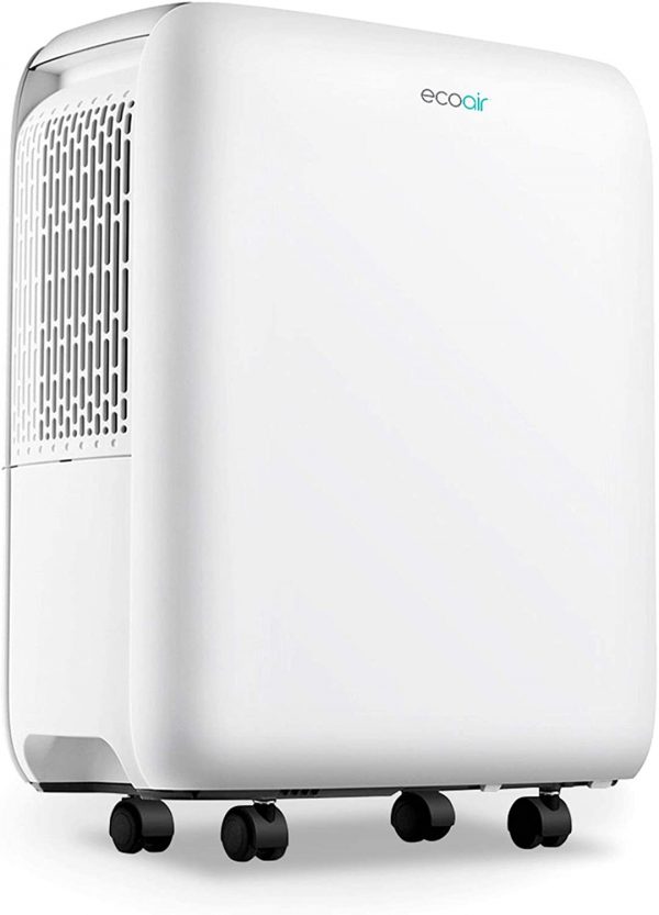 EcoAir DC14 MK2 Dehumidifier | 13L/Day | 24 Hour Timer | Continuous Drainage | Digital Hygrometer Display | Laundry Drying | 1.7L Water Tank | Mould Damp...