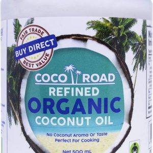 Coco Road Refined Organic & Fair Trade Coconut Oil (500ml)