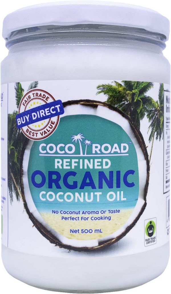 Coco Road Refined Organic & Fair Trade Coconut Oil (500ml)