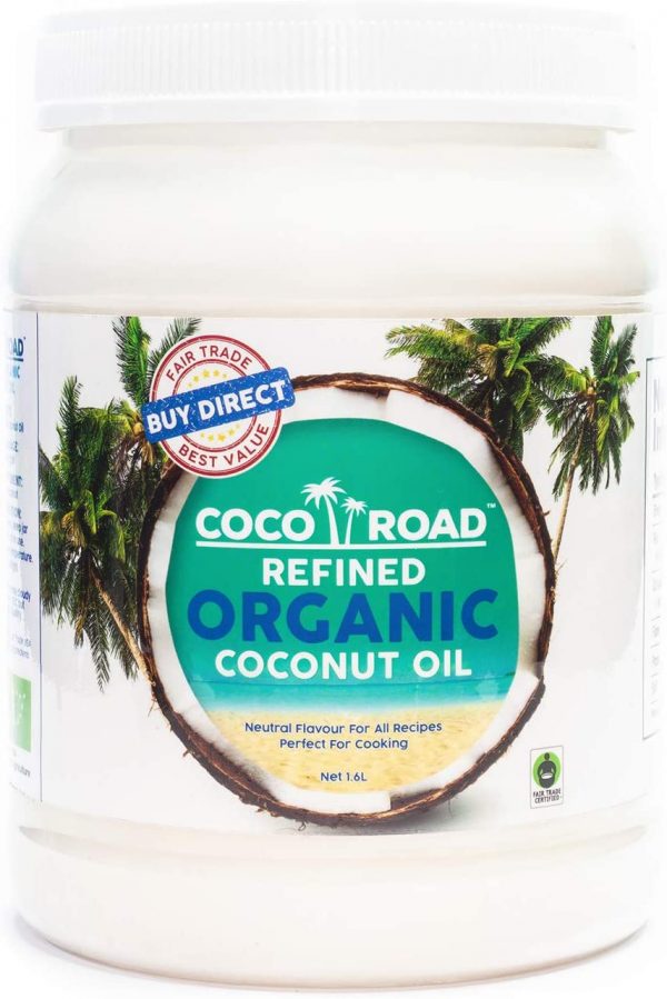 Coco Road Refined Organic & Fair Trade Coconut Oil (1.6L PET Jar)
