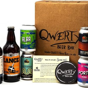Cornwall Christmas Craft Beer Gift Hamper - 6 Premium Independent Cornish Craft Beers and Ales with Craft Beer Tasting Guide by QWERTY Beer Box - Cornwall...