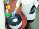 Plasmolifting. Preparation of the blood for injections. cosmetologist puts the tube of the blood in centrifuge for separation processing. downstream processing