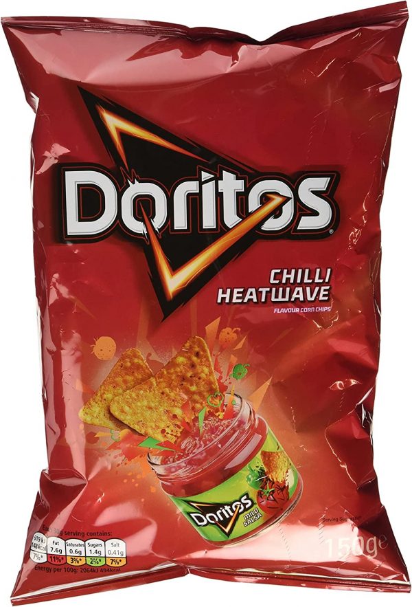 Doritos Chilli Heatwave Flavour Corn Chips 150 g