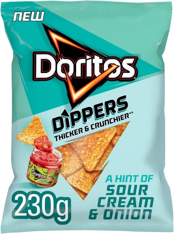 Doritos Dippers Hint of Sour Cream & Onion 230g