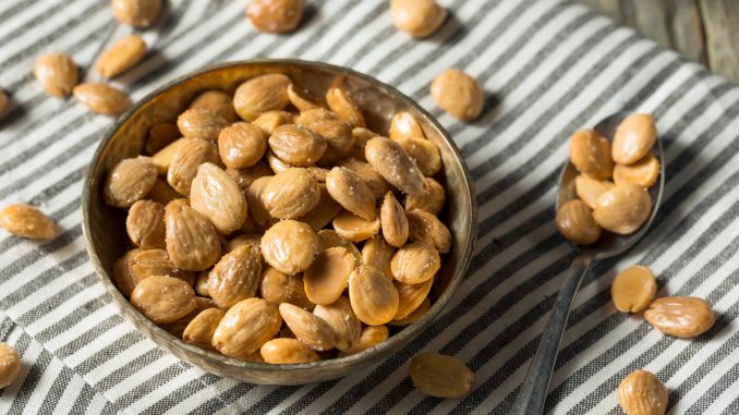 Healthy Organic Roasted Marcona Almonds with Salt