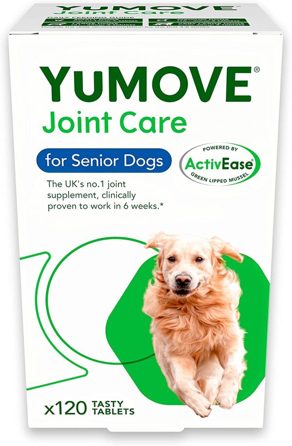 YuMOVE Senior Dog | High Strength Joint Supplement for Older, Stiff Dogs with Glucosamine, Chondroitin, Green Lipped Mussel | Aged 9+ | 120 Tablets,Package...