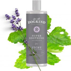 For All DogKind Super Soothing Dog Shampoo - Hydrating and Cleansing for itchy Skin - Flea and Tick Defense - Dilutable 32-1 - 97% Natural - 250ml