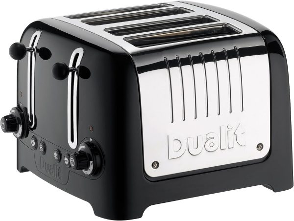 Dualit 46205 4 Slot Lite Toaster in Black Finish