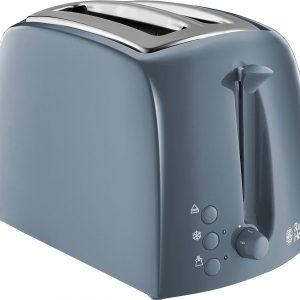 Russell Hobbs 21644 Textures 2 Slice Toaster with Frozen, Cancel and Reheat Settings, Grey