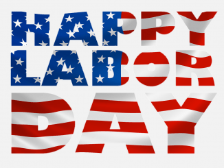 labor day on American flag