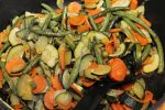 Vegetable stir-fry - an example of a meatless meal.