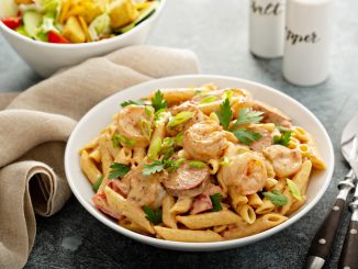 cajun shrimp and sausage pasta