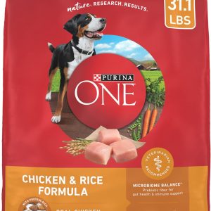 Purina ONE Chicken and Rice Formula Dry Dog Food - 31.1 lb. Bag