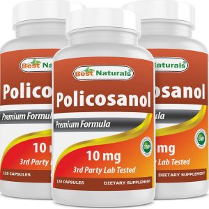 Best Naturals Policosanol 10 mg 120 Capsules (120 Count (Pack of 3))