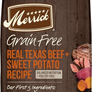 Merrick Dry Dog Food, Real Texas Beef and Sweet Potato Grain Free Dog Food Recipe - 22.0 lb. Bag