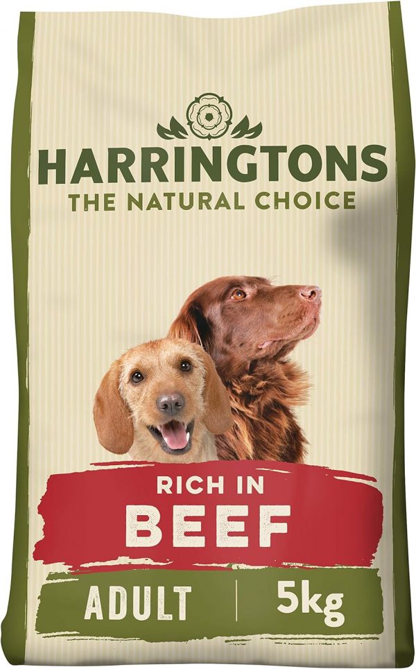 Harringtons Complete Dry Dog Food Beef & Rice 3x5kg - Made with All Natural Ingredients