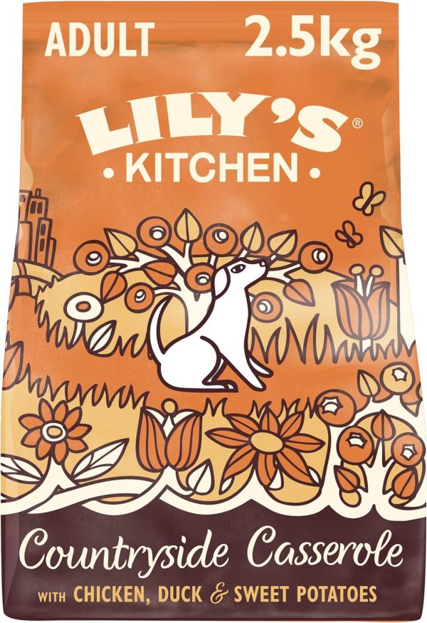 Lily's Kitchen Natural Adult Dry Dog Food Chicken & Duck Grain-Free Recipe 2.5kg