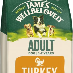 James Wellbeloved Adult Turkey & Rice 15 kg Bag, Hypoallergenic Dry Dog Food