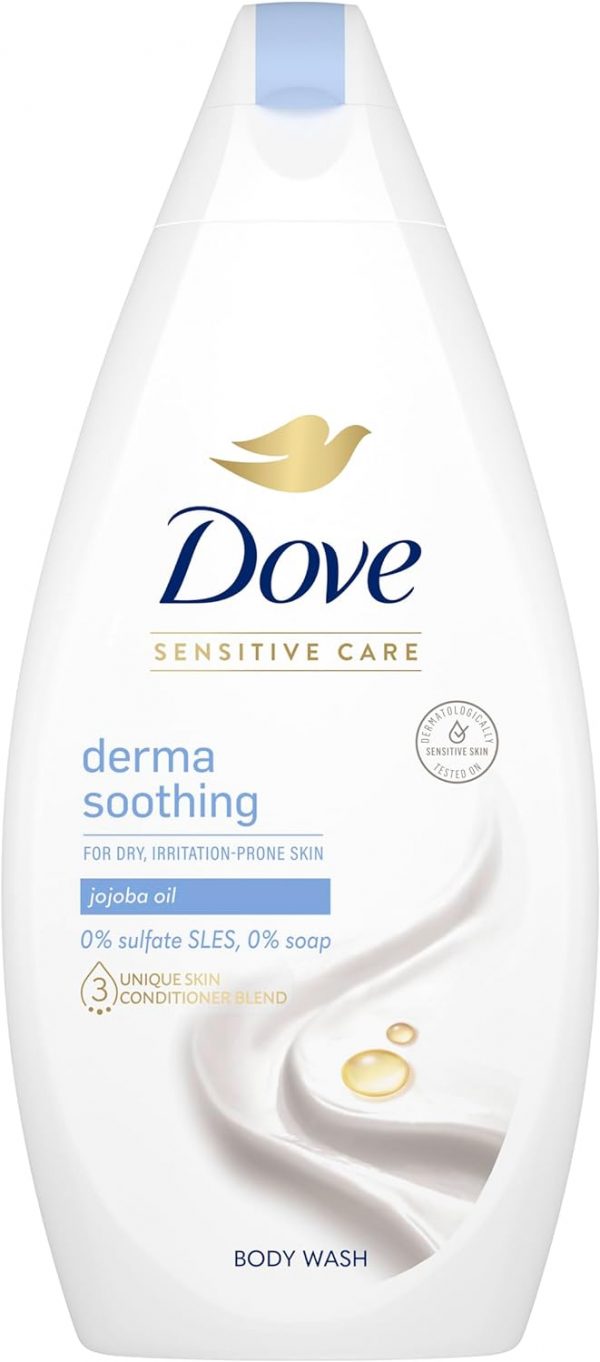 Dove Soothing Care Body Wash with jojoba oil for dry and sensitive skin 450 ml